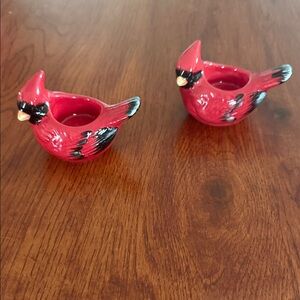 Yankee Candle Red Bird Ceramic Holders